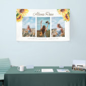 Waterverf Zonnebloem Afstuderen Banner (Beurs)