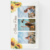 Waterverf Zonnebloem Afstuderen Banner (Verticaal)