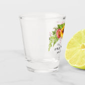 Waterverf Zonnebloem Boho Bloemen Bruiloft Shot Glas (Links)