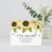 Waterverf zonnebloem Floral budget Moving Kaart (Staand voorkant)