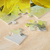 Waterverf Zonnebloem Legpuzzel (Zijkant)
