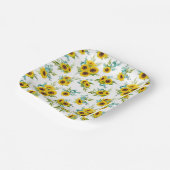 Waterverf Zonnebloem Patroon Papier Bord (Gebogen)