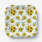 Waterverf Zonnebloem Patroon Papier Bord (Voorkant)