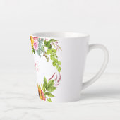 Waterverf Zonnebloem Roze naam Latte Mok (Rechts)