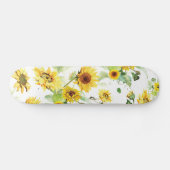Waterverf Zonnebloem Skateboard (Horizontaal)