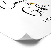 Waterverf zonnebloem waterverf kaarten en cadeaus poster (Hoek)