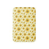 Waterverf Zonnebloemen Bloempatroon Badmat (Voorkant Verticaal)