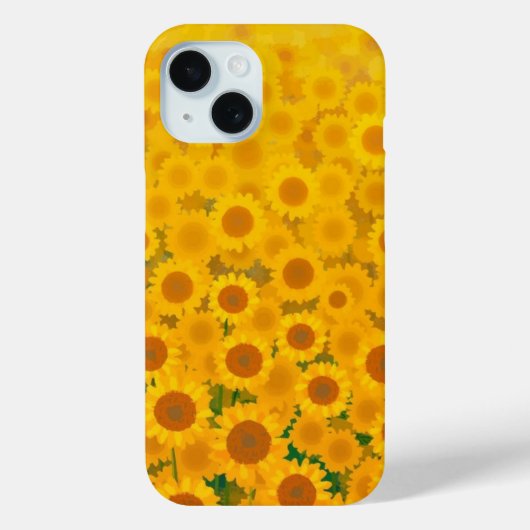 Waterverf Zonnebloemen 🌻 Case-Mate iPhone Case (Achterkant)