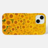 Waterverf Zonnebloemen 🌻 Case-Mate iPhone Case (Achterkant (horizontaal))