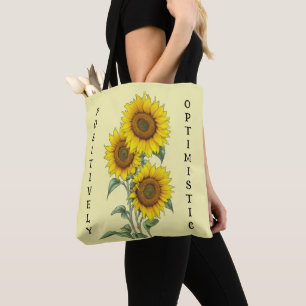 Waterverf Zonnebloemen Draagtas