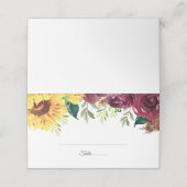 Waterverf Zonnebloemen - Grenshuwelijk (Buitenkant ongevouwen)