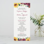 Waterverf Zonnebloemen - Grenshuwelijk Programma (Staand voorkant)