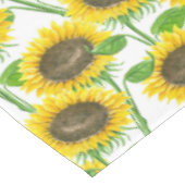 Waterverf zonnebloemen tafelkleed (Gekanteld)