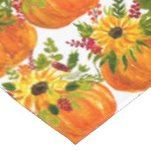 Waterverf Zonnebloemen Thanksgiving Pompoenen Herf Tafelkleed (Gekanteld)