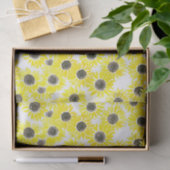 Waterverf zonnebloemen tissuepapier (Geschenk)