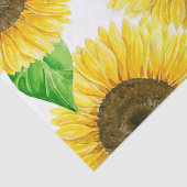 Waterverf zonnebloemen tissuepapier (Detail)