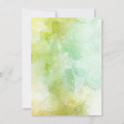 Waterverf Zonnebloemen Wijngaard Wijn 30ste Verjaa Kaart (Achterkant)