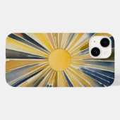 Waterverf zonnevlam Case-Mate iPhone case (Achterkant (horizontaal))