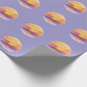 Waterverf Zonsondergang Oceaan Horizon Esthetische Cadeaupapier