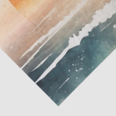 Waterverf Zonsondergang Serie Ontwerp 4 Tissuepapier (Detail)