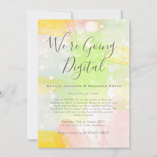 Waterverf Zoom Weddenschap Kaart (Voorkant)