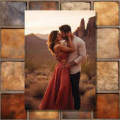 Waterverf zuidwestelijke woestijn foto bruiloft save the date