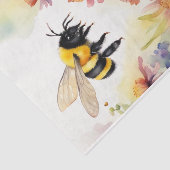 Waterverf Zuivel Koe met Bloemen Decoupage Tissuepapier (Detail)