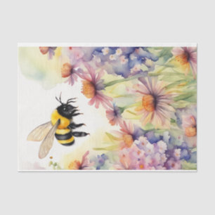 Waterverf Zuivel Koe met Bloemen Decoupage Tissuepapier