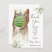 Waterverf Zwangere mam EOS Lip Balm Shower Favor Notitiekaartje (Voorkant / Achterkant)