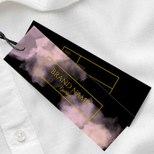 Waterverf Zwart Zakelijke Kleding Hang label Gou Mini Visitekaartjes