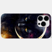  WATERVERF ZWARTE KAT MET VOLLEDIGE MOON Case-Mate iPhone CASE (Achterkant (horizontaal))