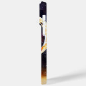  WATERVERF ZWARTE KAT MET VOLLEDIGE MOON Case-Mate iPhone CASE (Achterkant / Links)