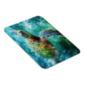 Waterverf Zwemmen Zee Schildpad Flexibel Magneet (Rechterzijde)