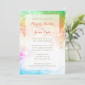 Waterverf Zwril Weddenschap Kaart (Staand voorkant)