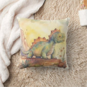 Waterverfdinosaurussen voor een kinderkamer kussen (Deken)