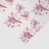 Waterverfijs met ijsjes Bruidsdiner Tissuepapier (Detail)