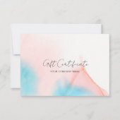 Waterverfinkt giftcertificaat (Voorkant)