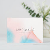 Waterverfinkt giftcertificaat (Staand voorkant)
