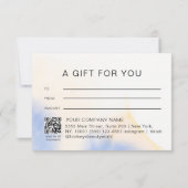 Waterverfinkt QR-code cadeaubon (Achterkant)
