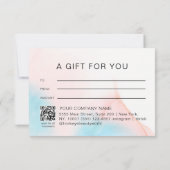 Waterverfinkt QR-code cadeaubon (Achterkant)