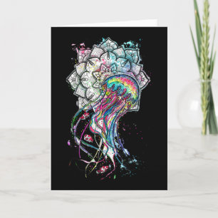 Waterverfkwal Chakra Zee Dier Yoga Boho A Kaart