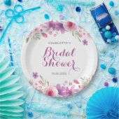 Waterverfrozen Bruiloftsborrel Papieren Bordje (Feest)