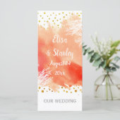 Waterverfspat, koraalrif huwelijksprogramma programma (Staand voorkant)