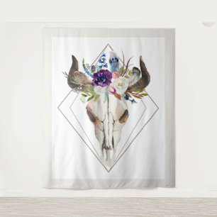 Waterverven boho geometrische dreamcatcher bull sk wandkleed
