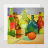 Waterverven flessen kaart (Voorkant / Achterkant)