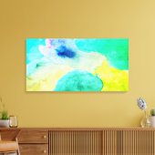 Waterverven Groen Modern Canvas Muurkunst (Insitu (Woonkamer))