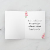 Waterverven  Happy Moederdag Beste Vriend Kaart (Binnen)