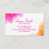 Waterverven Sorbet Visitekaartje (Achterkant)