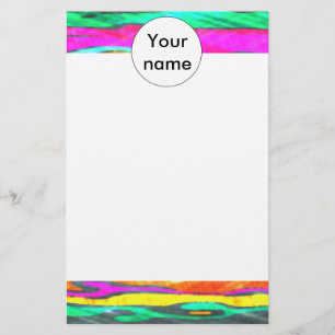 Waterverven strepen briefpapier