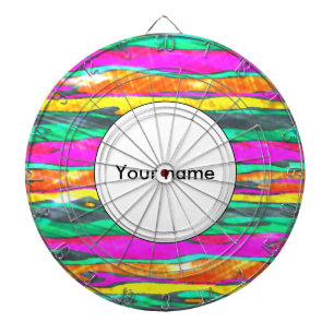 Waterverven strepen dartbord